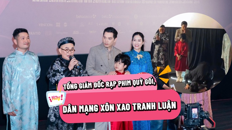 Tổng giám đốc Lotte quỳ lạy khán giả giữa rạp, dân mạng tranh luận sôi nổi