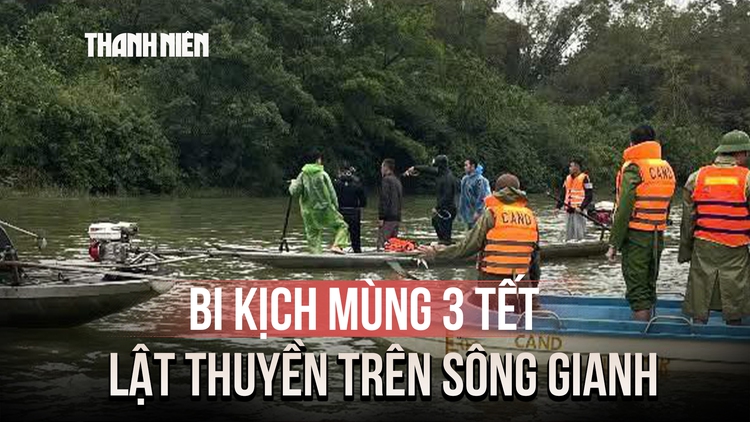 Bi kịch mùng 3 tết: 7 người cùng một gia đình lật thuyền trên sông Gianh