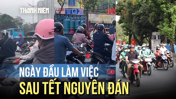 Người dân trở lại công việc sau Tết, các đô thị lớn sôi động trở lại