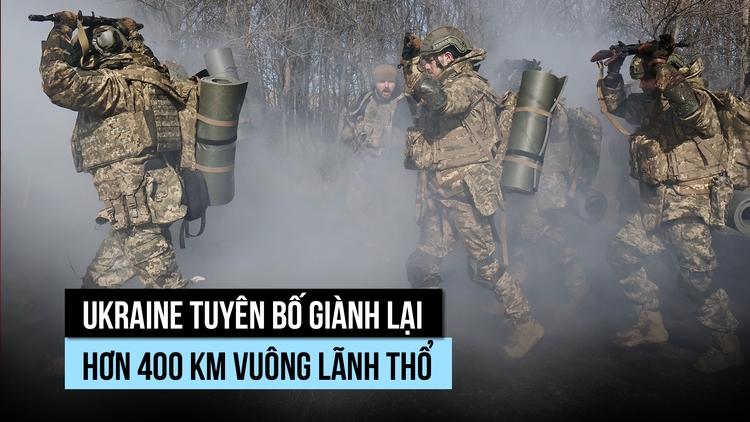 Ukraine nói giành lại 400 km vuông lãnh thổ khi xung đột vượt mốc 4 năm