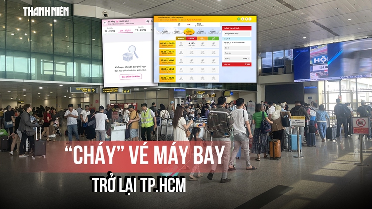 Chưa đến tết đã 'cháy' vé trở lại TP.HCM