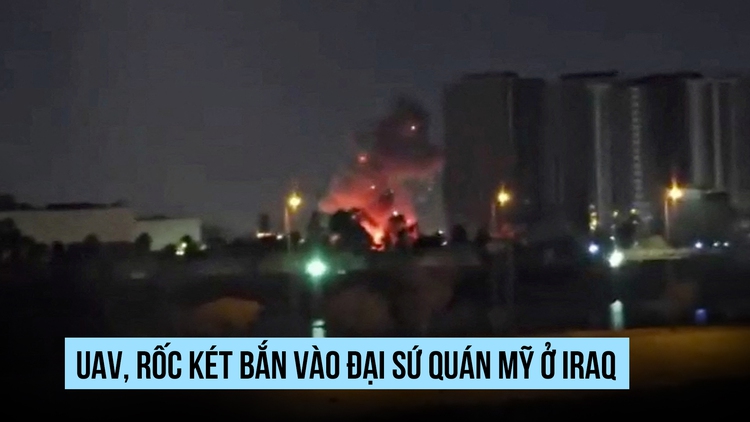 UAV, rốc két bắn vào Đại sứ quán Mỹ ở Iraq