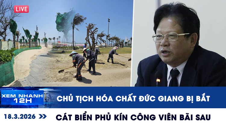 Xem nhanh 12h: Lý do Chủ tịch Hóa chất Đức Giang bị bắt | Cát biển phủ kín công viên Bãi Sau