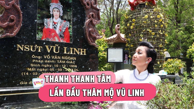 Thanh Thanh Tâm viếng mộ Vũ Linh, bật khóc nhớ kỷ niệm xưa