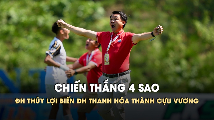 HLV Vũ Văn Trung lý giải đấu pháp tâm lý đưa Trường ĐH Thủy lợi trở lại bán kết