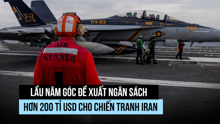 Lầu Năm Góc muốn thêm 200 tỉ USD cho chiến tranh Iran, ông Trump nêu lý do