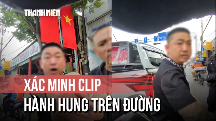 Xác minh clip nhóm người đi ô tô có dấu hiệu hành hung người đi xe máy