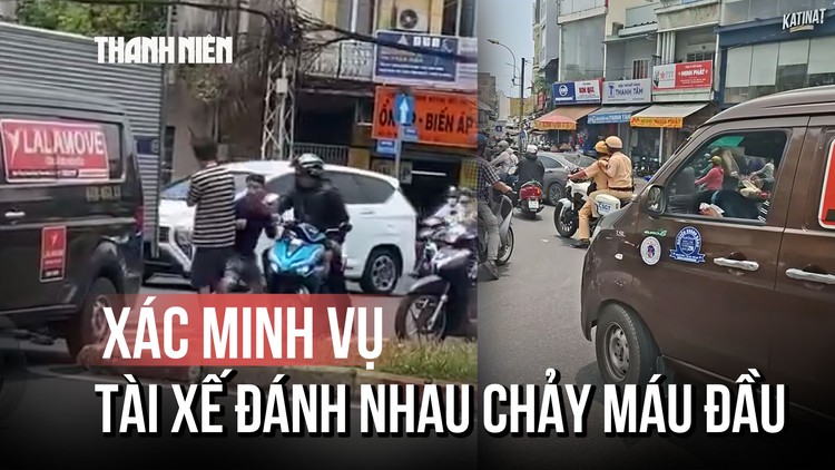 Xác minh clip 2 tài xế xô xát chảy máu đầu ở TP.HCM