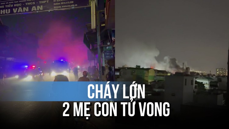 TP.HCM: Cháy quán cơm chay, 2 mẹ con tử vong