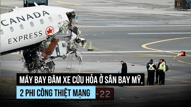 Máy bay đâm xe cứu hỏa giữa tình trạng thiếu nhân lực tại sân bay Mỹ