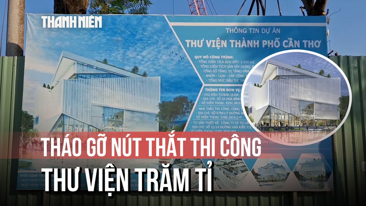 Di dời 14 cây cổ thụ để tháo gỡ nút thắt thi công thư viện