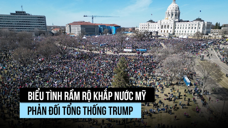 Biểu tình lớn khắp nước Mỹ phản đối Tổng thống Trump