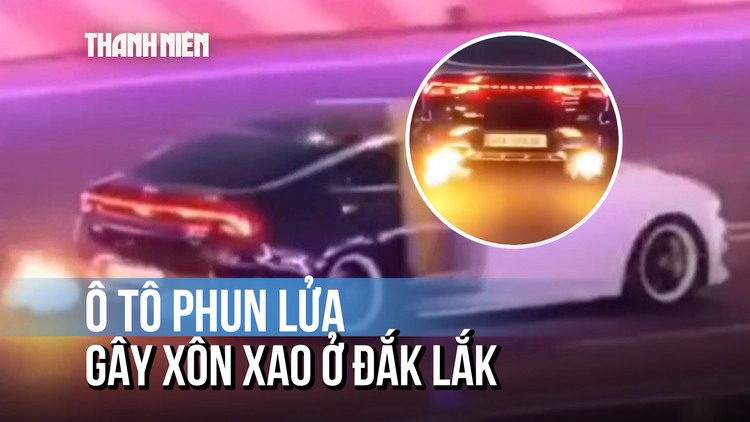 Xôn xao clip ô tô tăng ga, phun lửa trên đại lộ ở Đắk Lắk