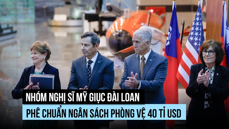 Nhóm nghị sĩ Mỹ kêu gọi Đài Loan phê chuẩn ngân sách phòng vệ 40 tỉ USD