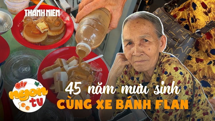 Xe bánh flan 45 năm núp hẻm của cụ bà 75 tuổi: Chỉ lời 1.000 đồng/cái