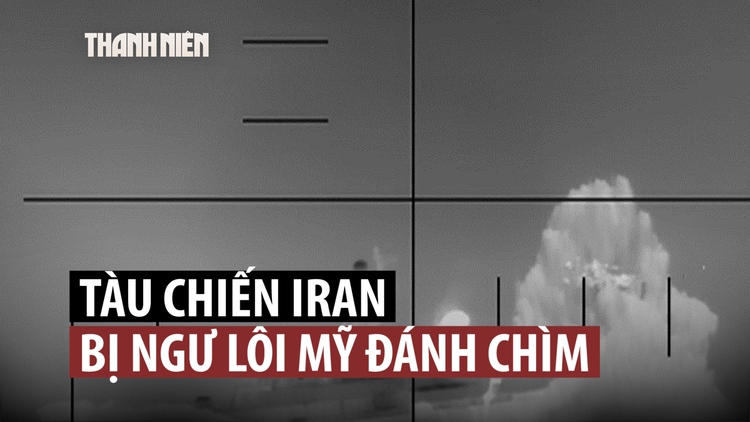 Mỹ tung video tàu ngầm đánh đắm chiến hạm Iran trong hải phận quốc tế