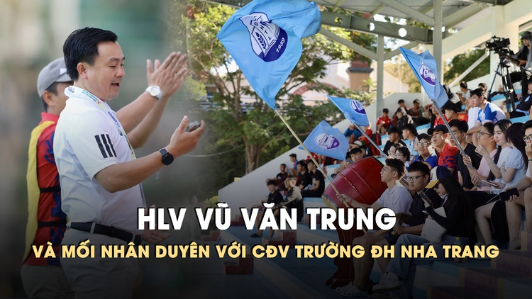 HLV Vũ Văn Trung và mối nhân duyên với CĐV Trường ĐH Nha Trang