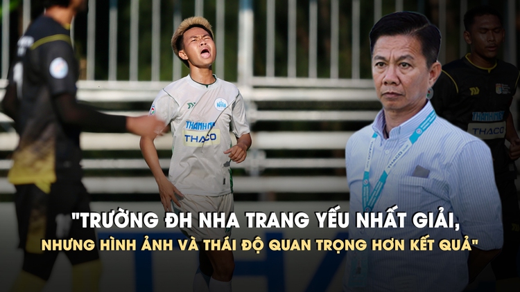 HLV Hoàng Anh Tuấn chỉ rõ điểm yếu của Trường ĐH Nha Trang trước thềm bán kết