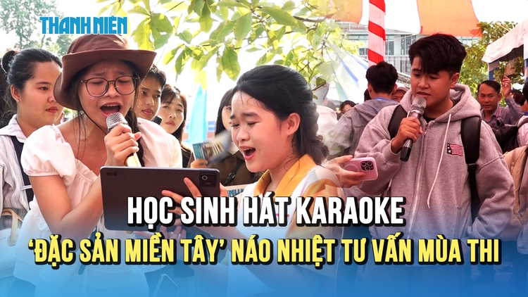 Học sinh thi nhau hát karaoke khuấy động Tư vấn mùa thi tại Vĩnh Long