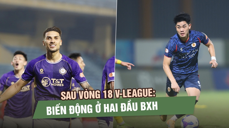 Sau vòng 18 V-League Biến động ở hai đầu bảng xếp hạng