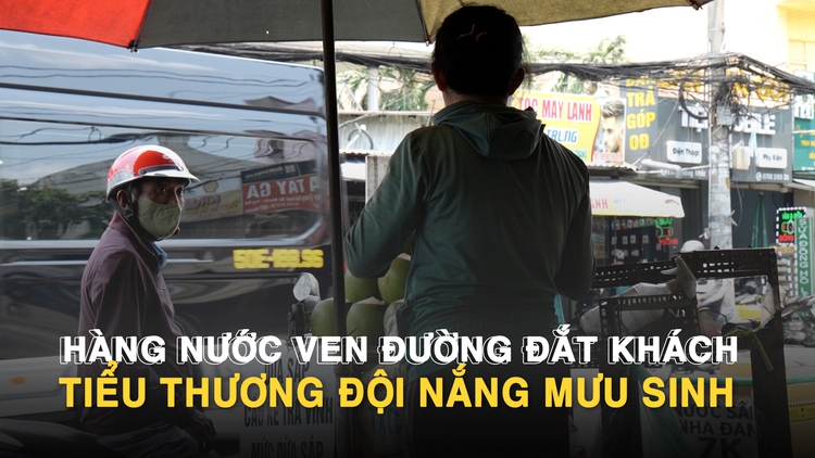 Nắng nóng kéo dài ở TP.HCM: Chị bán nước mía, anh bán thốt nốt đắt hàng