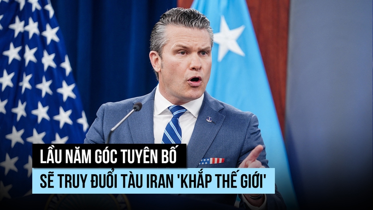 Lầu Năm Góc tuyên bố sẽ truy đuổi tàu Iran 'khắp thế giới'