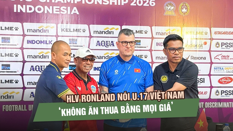 Trước trận gặp Indonesia, HLV Ronland nói U.17 Việt Nam ‘không ăn thua bằng mọi giá’