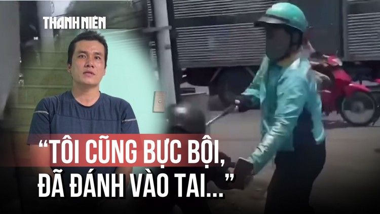 Lời khai tài xế xe công nghệ dùng gậy kim loại đánh người sau va chạm