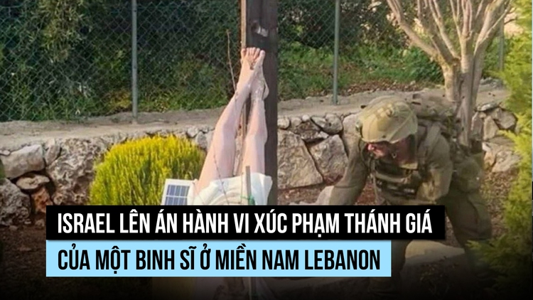 Israel thừa nhận, lên án binh sĩ phá hoại tượng Chúa ở Lebanon