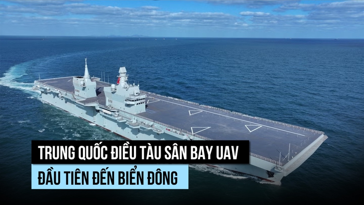 Tàu sân bay UAV đầu tiên của Trung Quốc đến Biển Đông