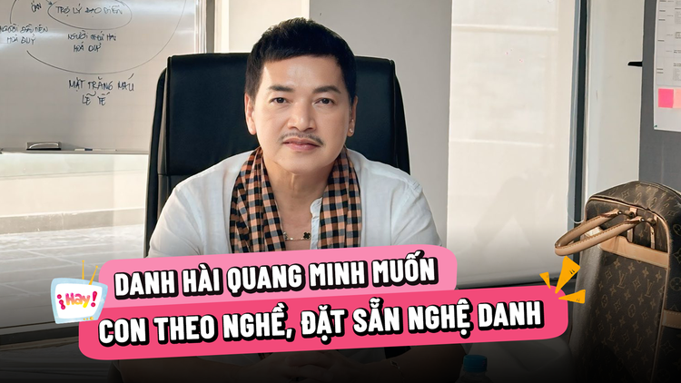 Danh hài Quang Minh muốn con trai theo nghề, đặt sẵn nghệ danh