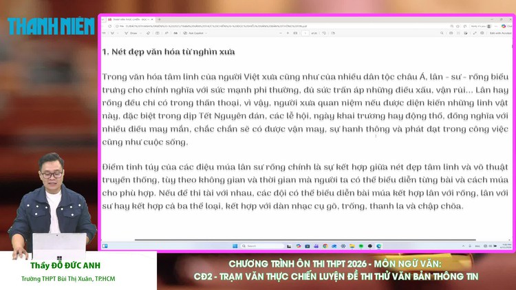 BÍ QUYẾT ÔN THI THPT 2026 | Môn ngữ văn | Chuyên đề 2 | Luyện đề thi thử văn bản thông tin