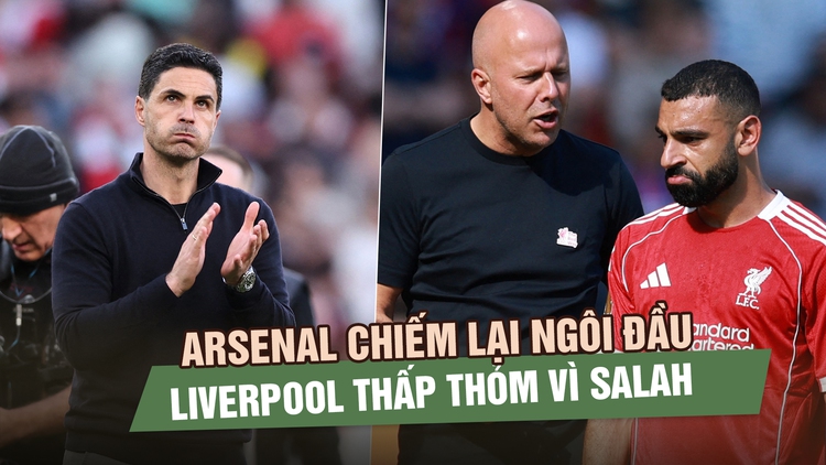 Arsenal chiếm lại ngôi đầu, Liverpool thắng nhưng thấp thỏm vì Salah