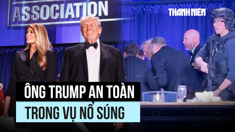 Vợ chồng Tổng thống Trump an toàn trong vụ nổ súng tại sự kiện, một người bị bắt