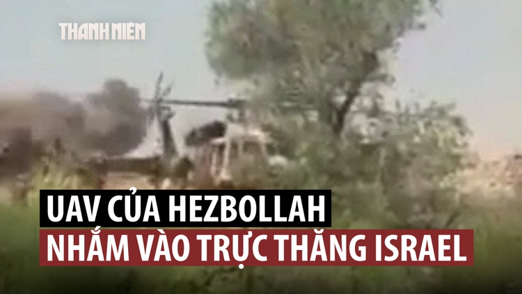 UAV của Hezbollah tấn công trực thăng quân đội Israel