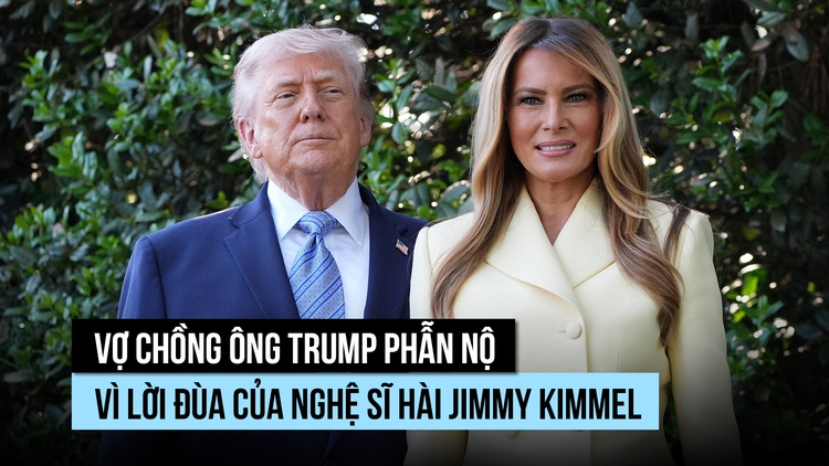 Vợ chồng ông Trump phẫn nộ vì lời đùa 'goá phụ' của nghệ sĩ hài Jimmy Kimmel