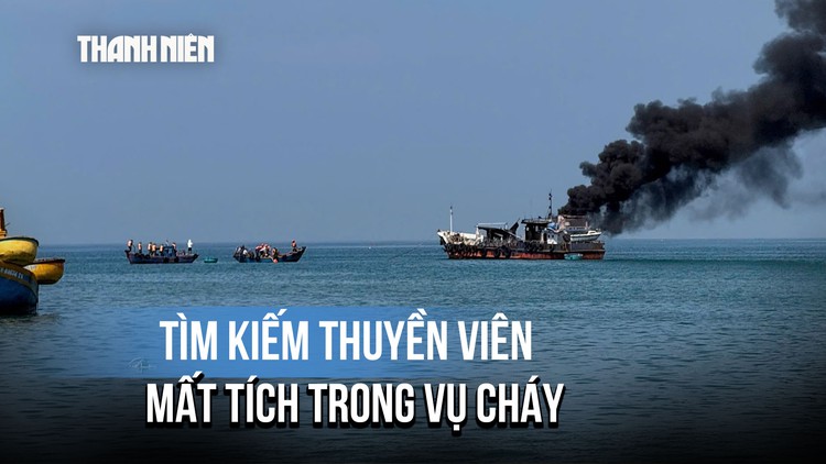 Cháy tàu chở dầu ở biển Lâm Đồng, 1 người mất tích