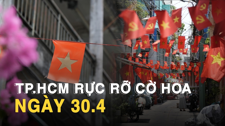 TP.HCM rực rỡ cờ đỏ sao vàng ngày 30.4: Niềm tự hào ngập tràn từ phố lớn đến hẻm nhỏ