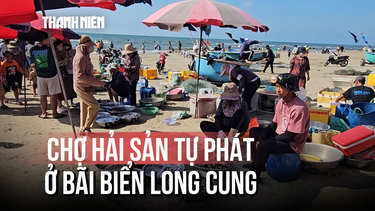 Chợ hải sản tự phát tại biển Long Cung: Phường Rạch Dừa kiên quyết xử lý