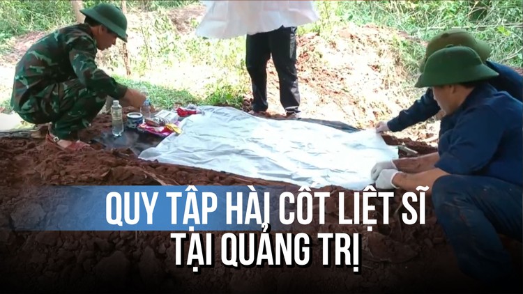 Xúc động: Tìm thấy hài cốt liệt sĩ còn nguyên tăng võng và dây điện thông tin