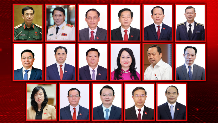 [VIDEO] Danh sách 17 bộ trưởng, trưởng ngành của Chính phủ