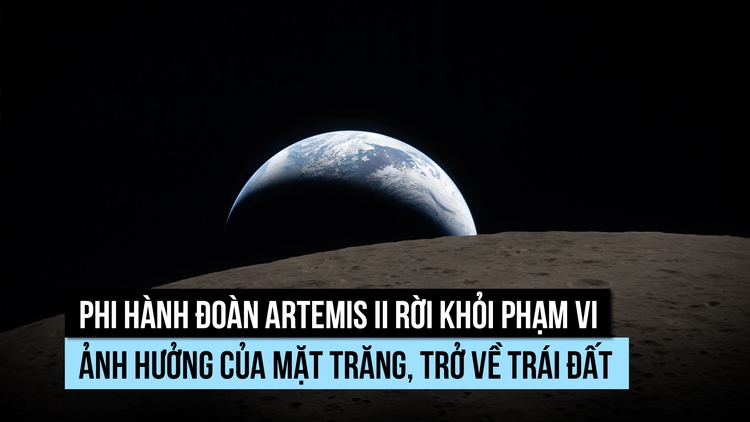'Trái đất đang kéo trở lại': Đội bay NASA hoàn tất chuyến bay lịch sử qua mặt trăng