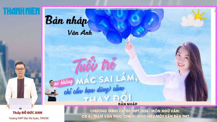 BÍ QUYẾT ÔN THI THPT 2026 | Môn ngữ văn | Chuyên đề 6 |Trạm văn thực chiến, Đọc hiểu một văn bản thơ