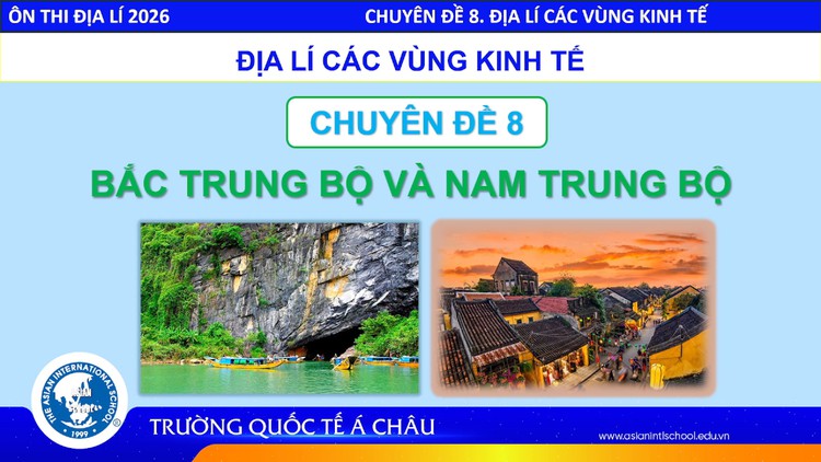BÍ QUYẾT ÔN THI THPT 2026 | Môn địa lý | Chuyên đề 8 | Các vùng kinh tế Bắc và Nam Trung bộ