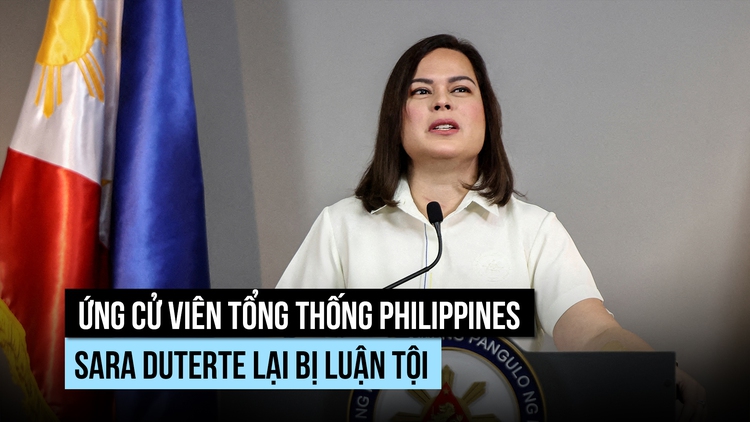 Nữ Phó tổng thống Philippines Duterte lại bị luận tội