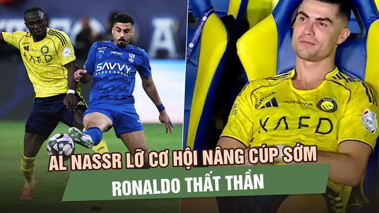 10 giây khiến Al Nassr lỡ cơ hội nâng cúp sớm, Ronaldo thất thần