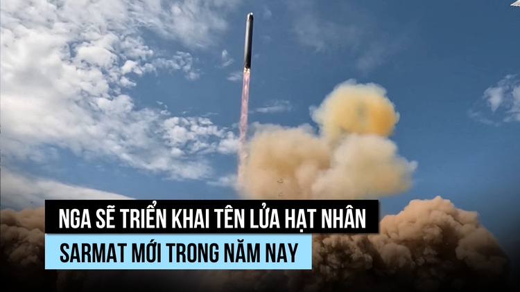 Ông Putin nói Nga sẽ triển khai tên lửa Sarmat 'mạnh nhất thế giới' trong năm nay
