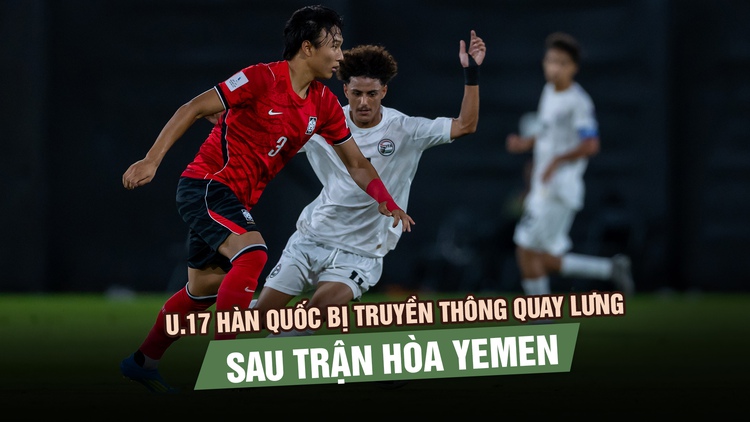 U.17 Hàn Quốc bị truyền thông quay lưng sau trận hòa Yemen: Xếp sau U.17 Việt Nam, rơi vào nhánh tử thần