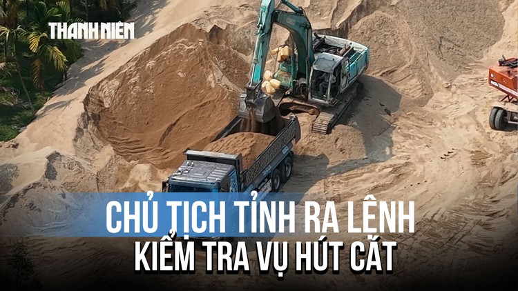 Chủ tịch UBND tỉnh Quảng Ngãi lệnh kiểm tra khẩn vụ xe tải 'rút ruột' cát tại thủy điện Trà Khúc 2