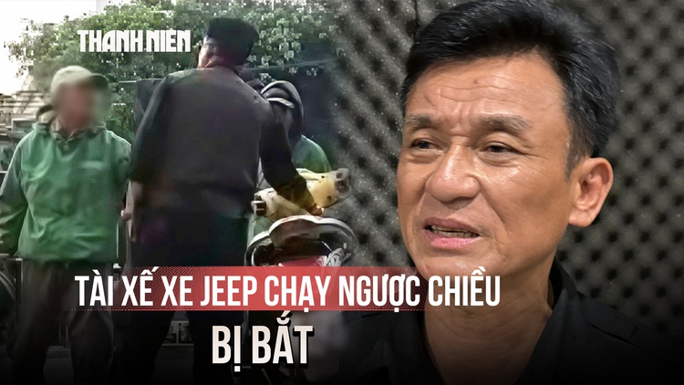 Tài xế xe Jeep chạy ngược chiều, đe dọa người khác bị bắt